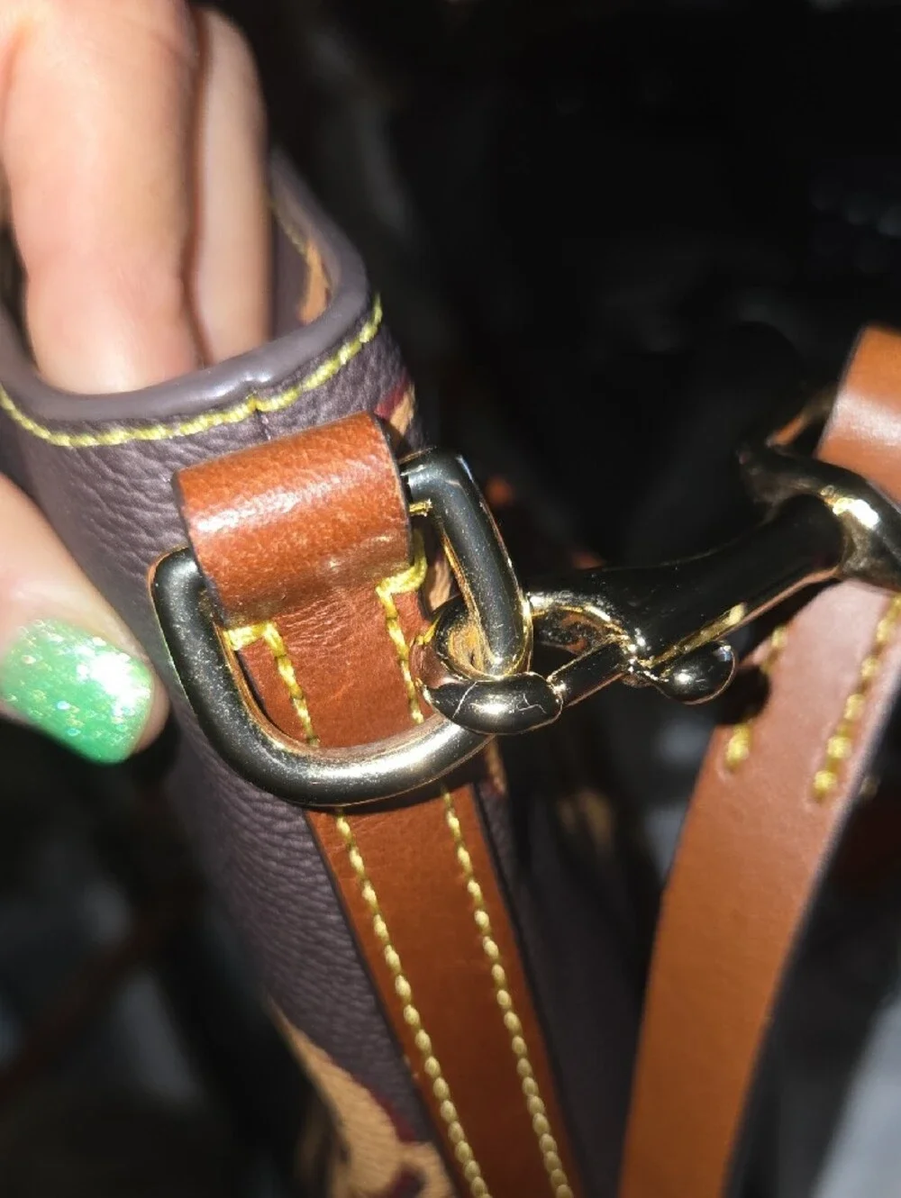Dooney And Burke Brown and Tan Crossbody Bag - Picture 9 of 13